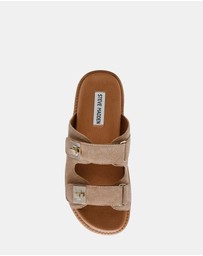 Steve Madden - Bigschmona Taupe Suede Sandals