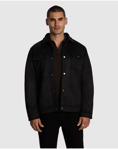 yd. - Focus Faux Suede Jacket