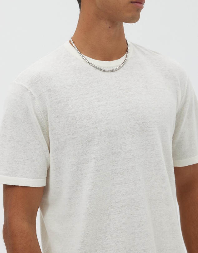 AERE - Linen Blend Knit T-shirt