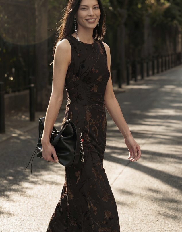 Desigual - Flocked Midi Dress