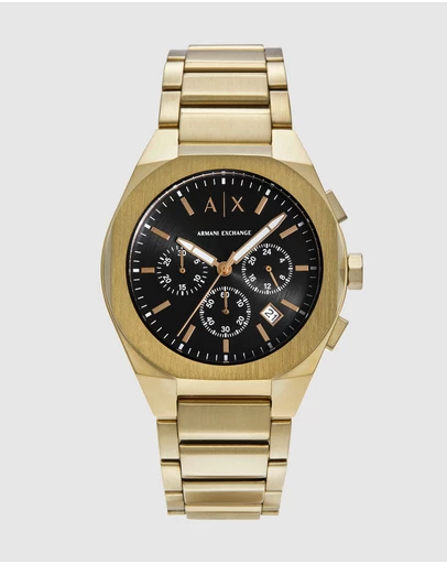 Armani Exchange - Gold Tone Chronograph Watch