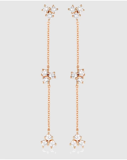 Georgini - Trois Rose Gold Earrings