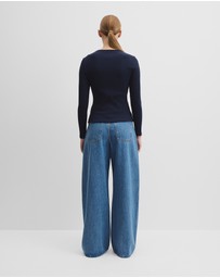 Country Road - Long Sleeve Rib Top