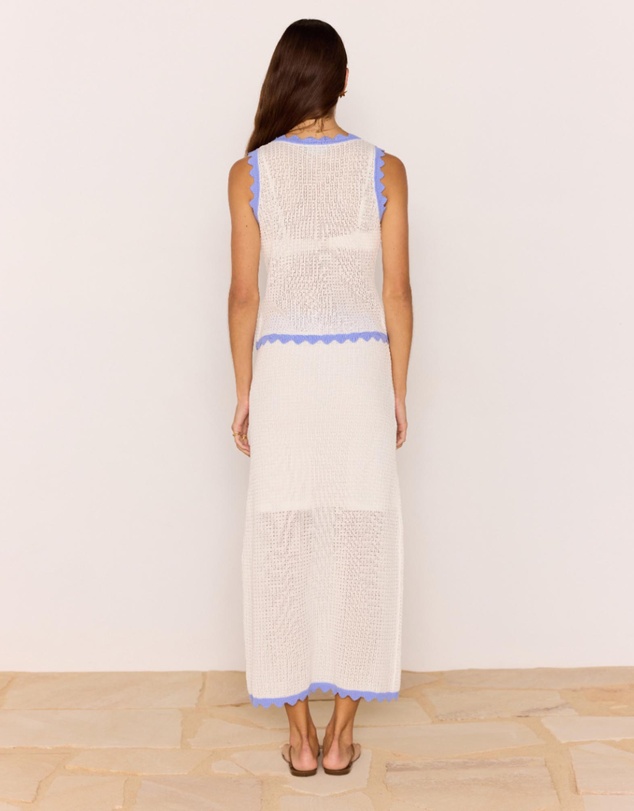 MINKPINK - Rae Contrast Knit Midi Skirt