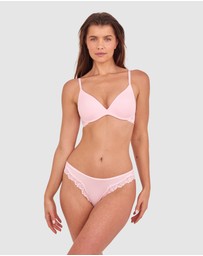 Bras N Things - NKD Push Up Wirefree Bra - Pink