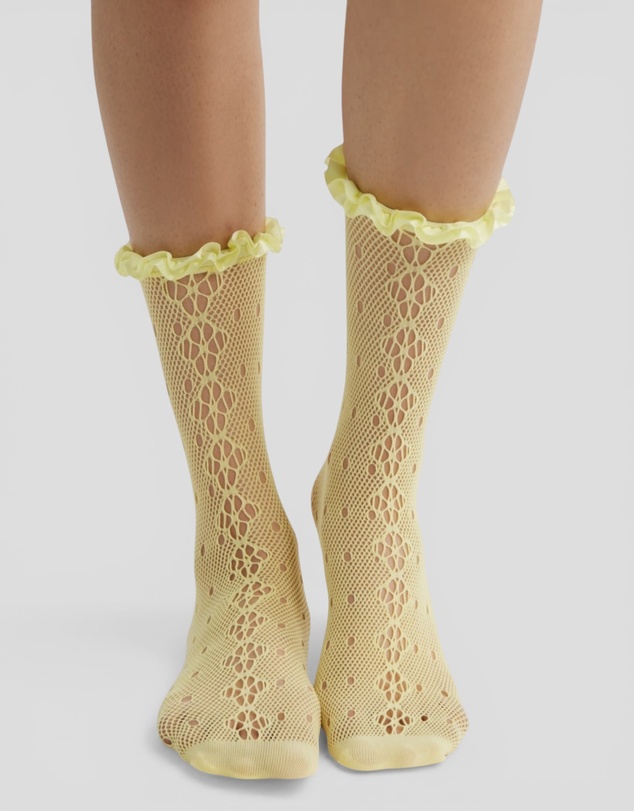 High Heel Jungle - Mimi Lace Frill Edge Socks