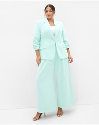City Chic - Plus size Abbie Blazer - spearmint