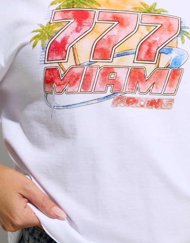 Dazie - Miami Heat Oversized Graphic Tee