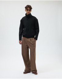 AERE - Cassian Funnel Neck Zip Jacket