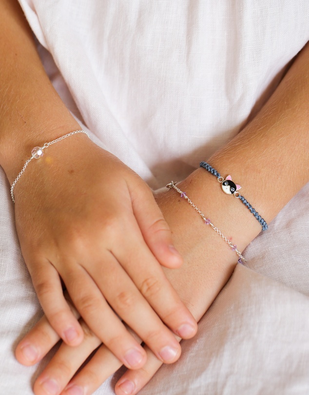 Elli Jewelry - Round Charm Kids Bracelet in 925 Silver