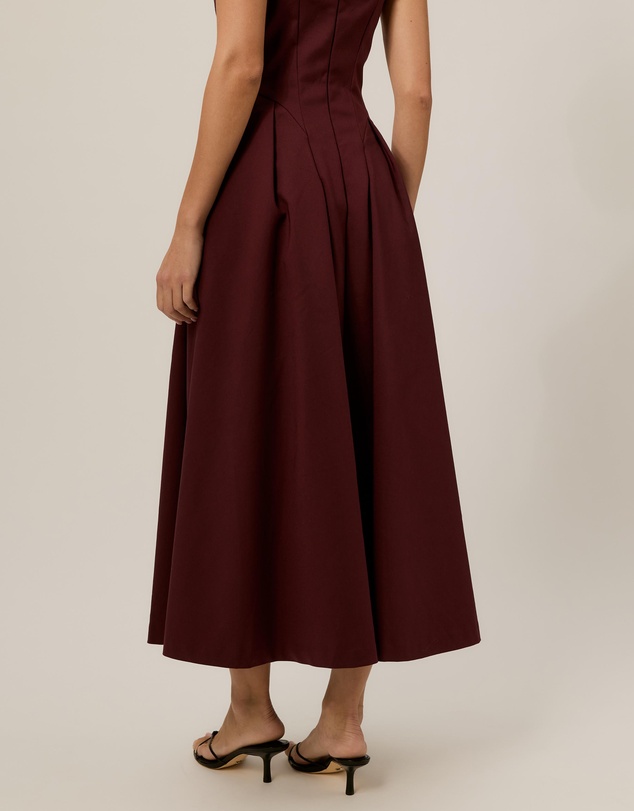Tussah - V Neck Tuck Dress