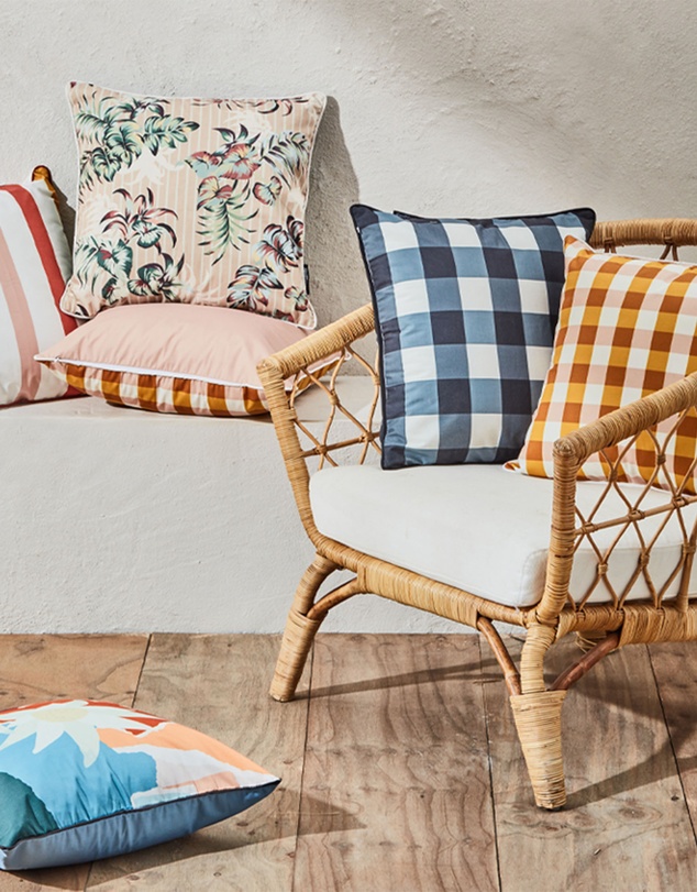 Basil Bangs - Indoor Outdoor Cushion Cover