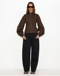 Dazie - Isla Cotton Bomber Jacket