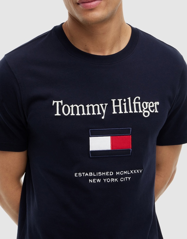 Tommy Hilfiger - Logo Embroidery Jersey T-Shirt