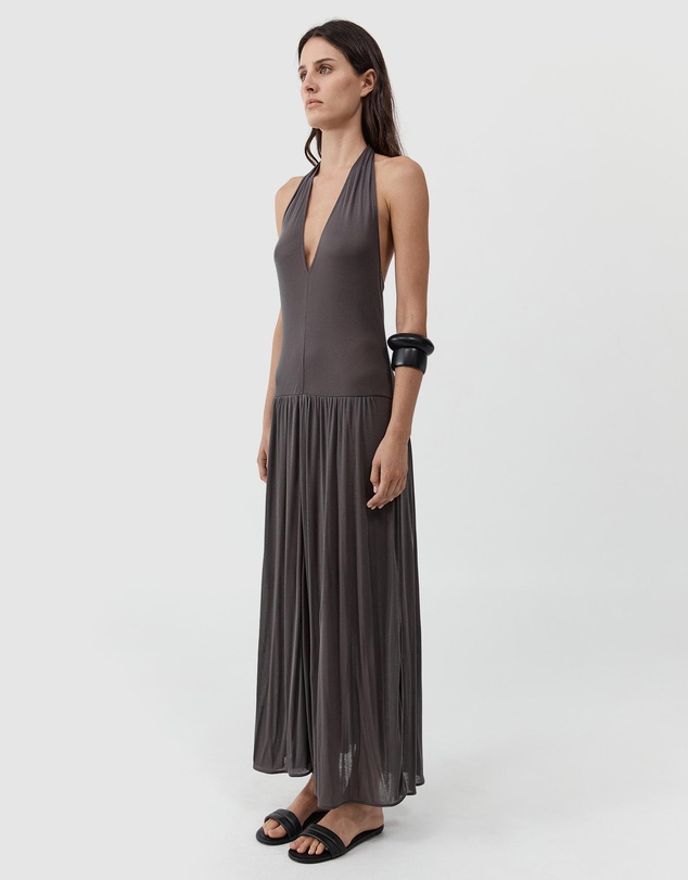 St. Agni - Fluid Jersey Halter Dress