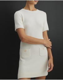 AERE - Organic Cotton Pocket Detail Mini Dress