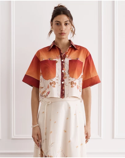 Heaven Australia - Lotus Remi Cropped Shirt