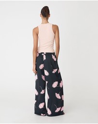 Forcast - Felicia Satin Elastic Pants