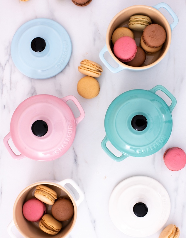 Chasseur - Macaron 4-Piece Mini Cocotte Set