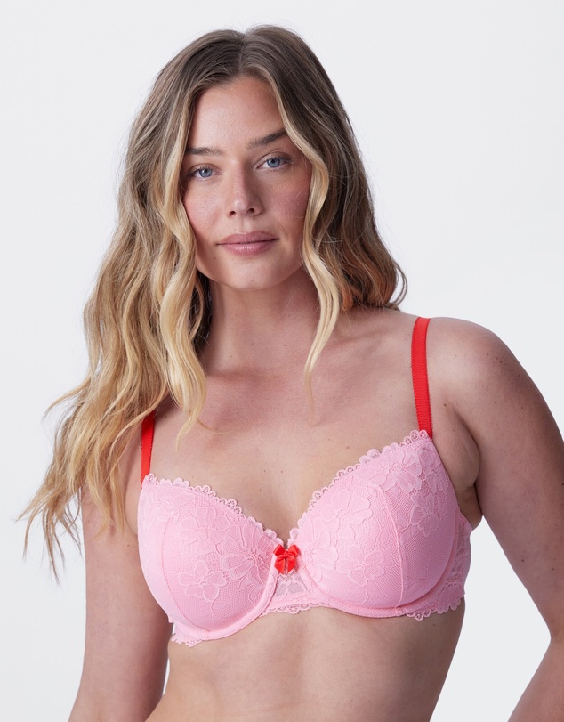 Bras N Things - Isla Lightly Lined Balconette Bra - Light Pink