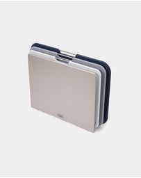 Joseph Joseph - Nest™ Boards Large 3-piece Chopping Board Set with Storage Stand (Grey)