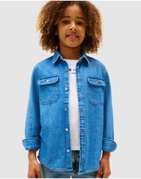 Tommy Hilfiger - Mid Wash Denim Shirt - Teens