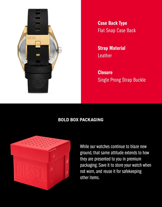 Diesel - Scraper Black Analogue Watch