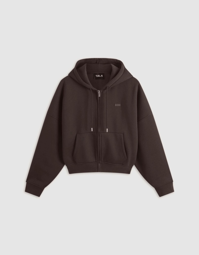 TALA - Oversized Zip Through Hoodie