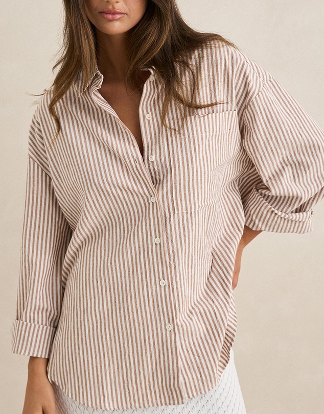 Rhythm - Valley Stripe Oversized Shirt - Iconic Exclusive