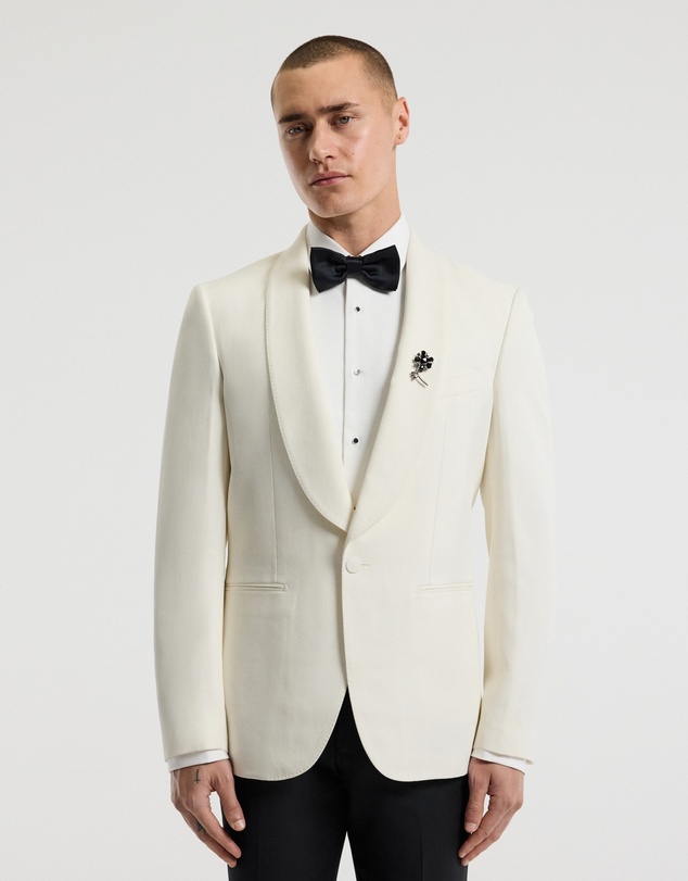 Calibre - Shawl Collar Tuxedo Jacket Ivory