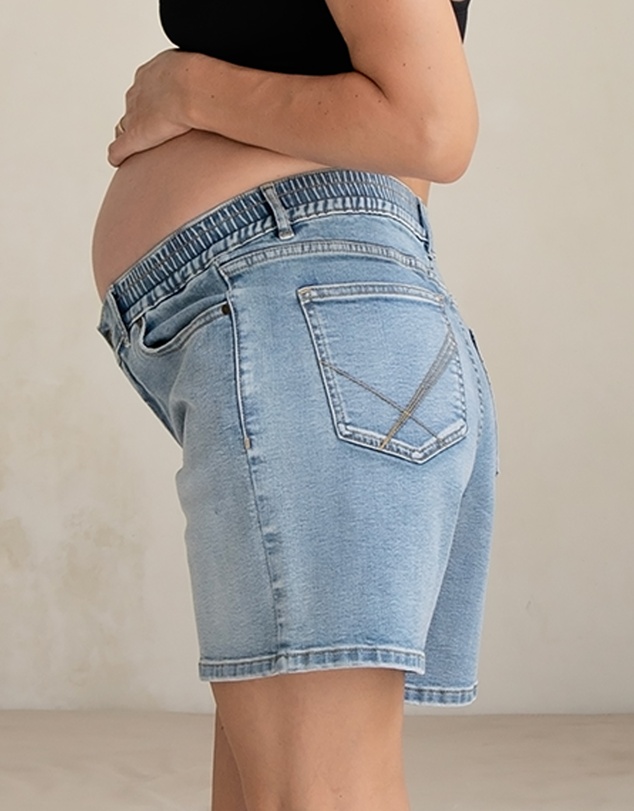 Soon Maternity - Relaxed Denim Shorts