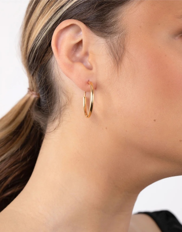 Lovisa - Gold Plated Sterling Silver Hoop Earrings