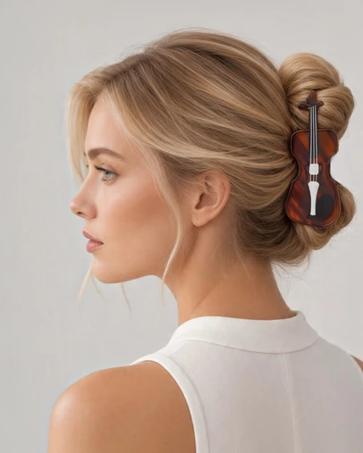 Mossée - Amber Violin Hair Claw