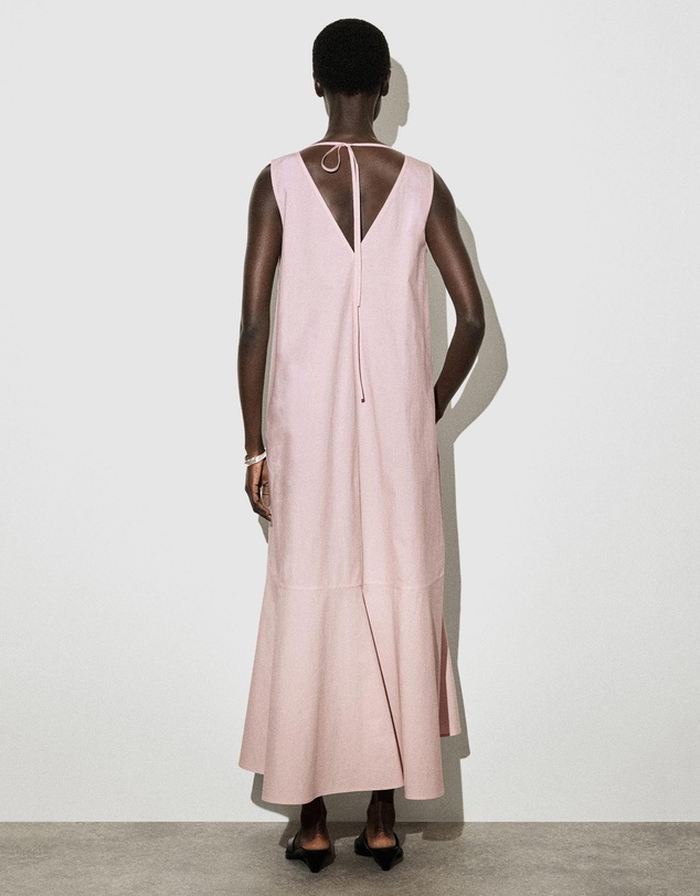 COS - Dropped-Hem Cotton Midi Dress