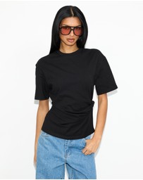 Dazie - Ava Twist Detail Short Sleeve Tee
