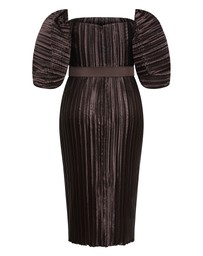 City Chic - Krista Pleat Midi Dress
