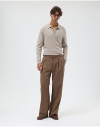 AERE - Merino Wool Knit Polo