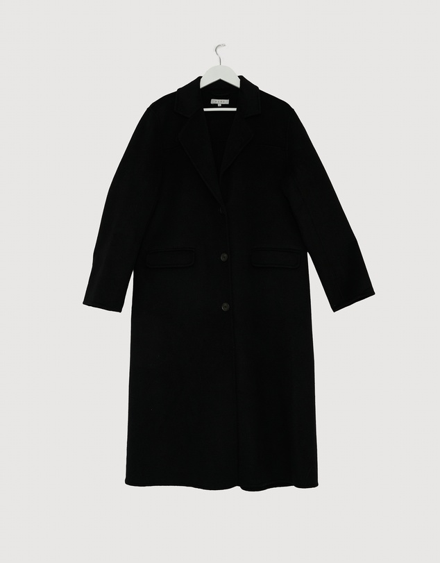 Revibe - Repaired AERE Orla Double Faced Wool Coat - AU 12