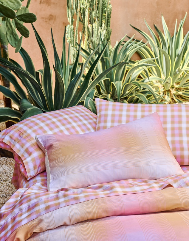 Linen House - Sunrise Check Sheet Set