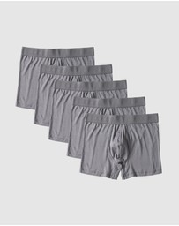 Boody - 5-Pack Mens Everyday Boxer Ash