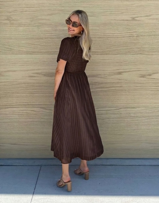 Esther & Co - Iolana Dress - Chocolate