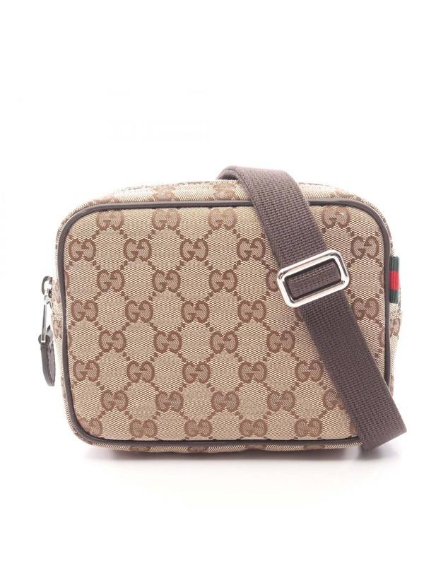 Pre-Loved by Azura Reborn - Pre-Loved Mini GG Canvas Web Crossbody