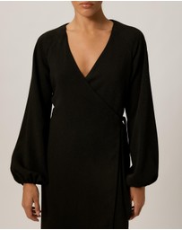 Tussah - Kate Crepe Wrap Midi Dress