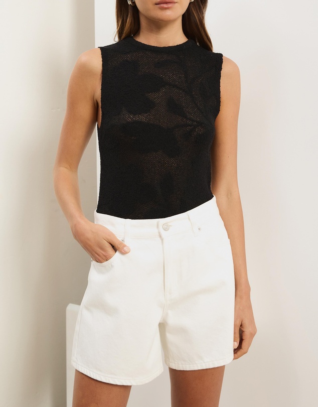 Atmos&Here - Intarsia Knit Tank