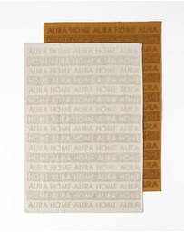 Aura Home - Ava Australian Cotton Tea Towel Pack of 2