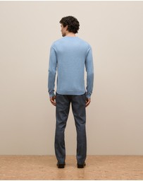Trenery - Merino Classic Crew in Sky