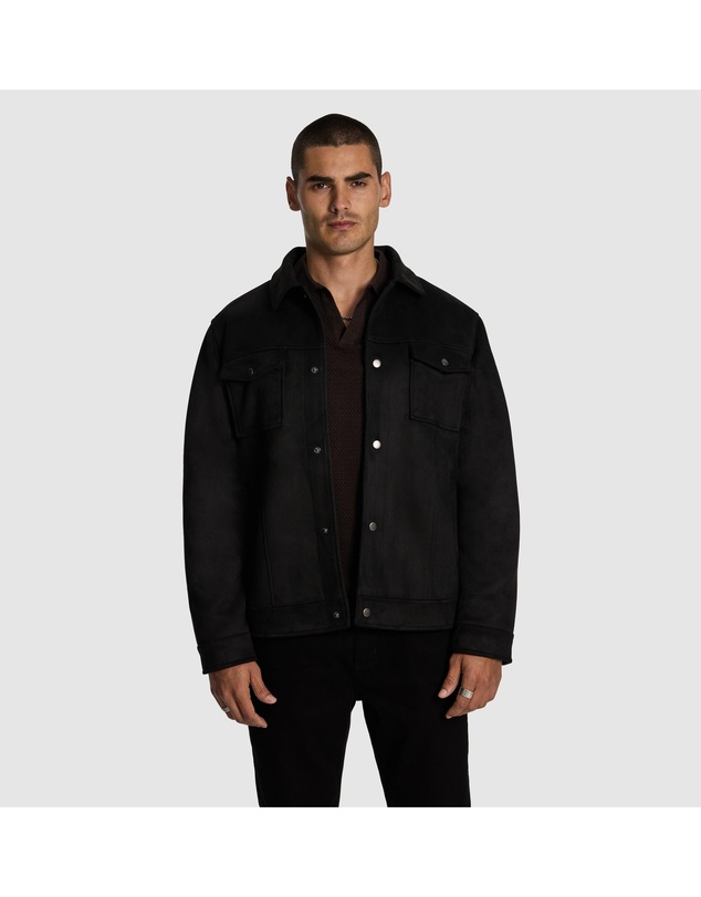 yd. - Focus Faux Suede Jacket