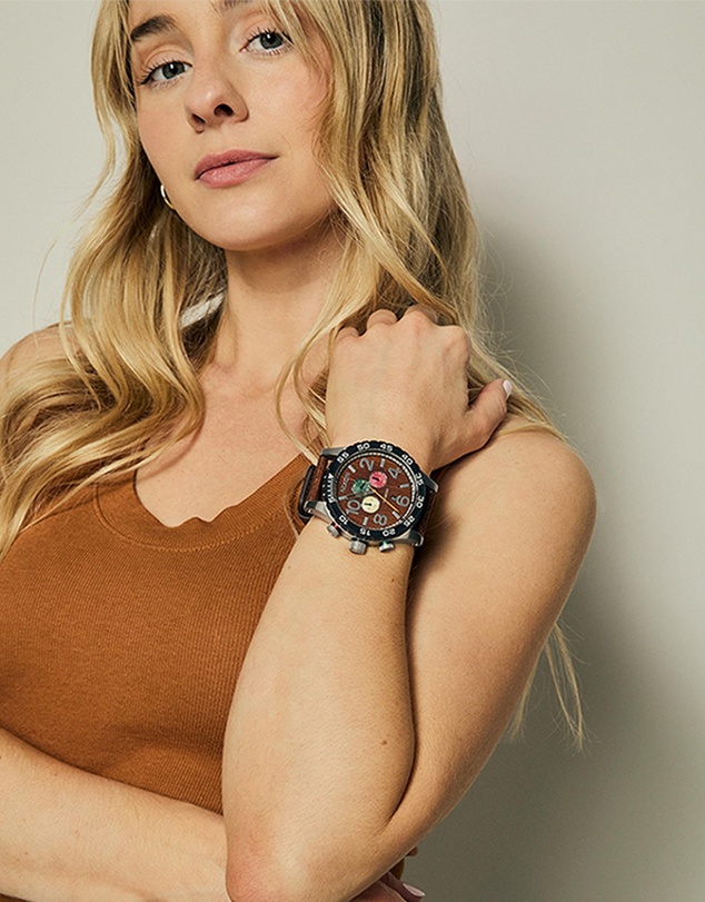 Nixon - 51-30 Chrono Leather Watch