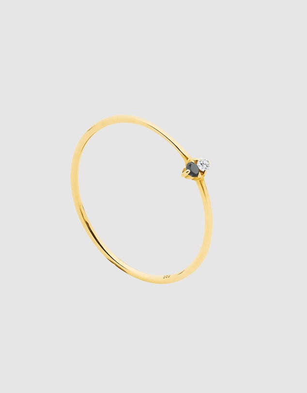 Luna Rae - Solid Gold - Solar Diamond Ring