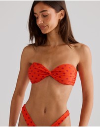 Vacay Swimwear - Positano Top Chilli Polka